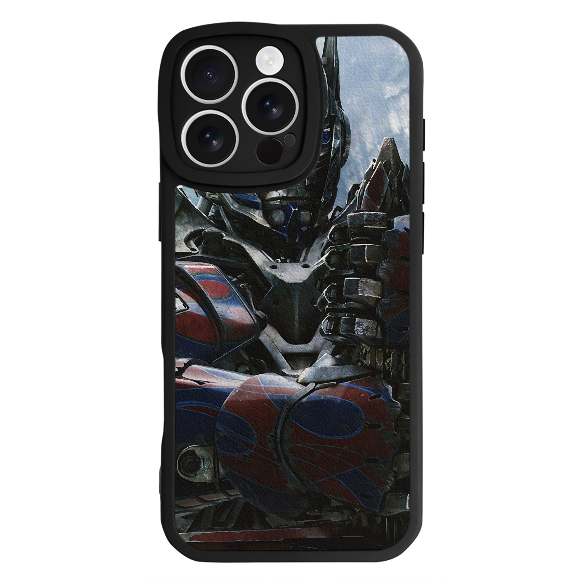 （画像用） Transformers トランスフォーマー 【iPhone 16シリーズ対応】シリコンスマホケース（レザー調） 材質：シリコン